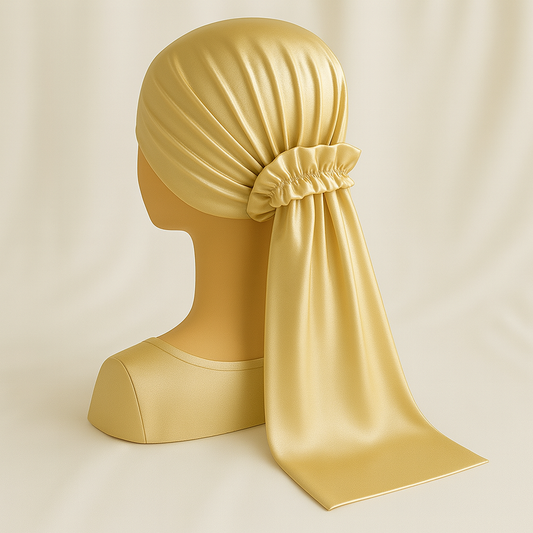 מטפחת לונג ארמני צבע זהב עדין