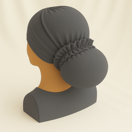 טורבן לייקרה אפור כהה