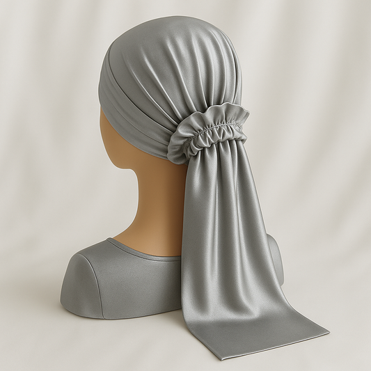 מטפחת לונג ארמני צבע כסוף