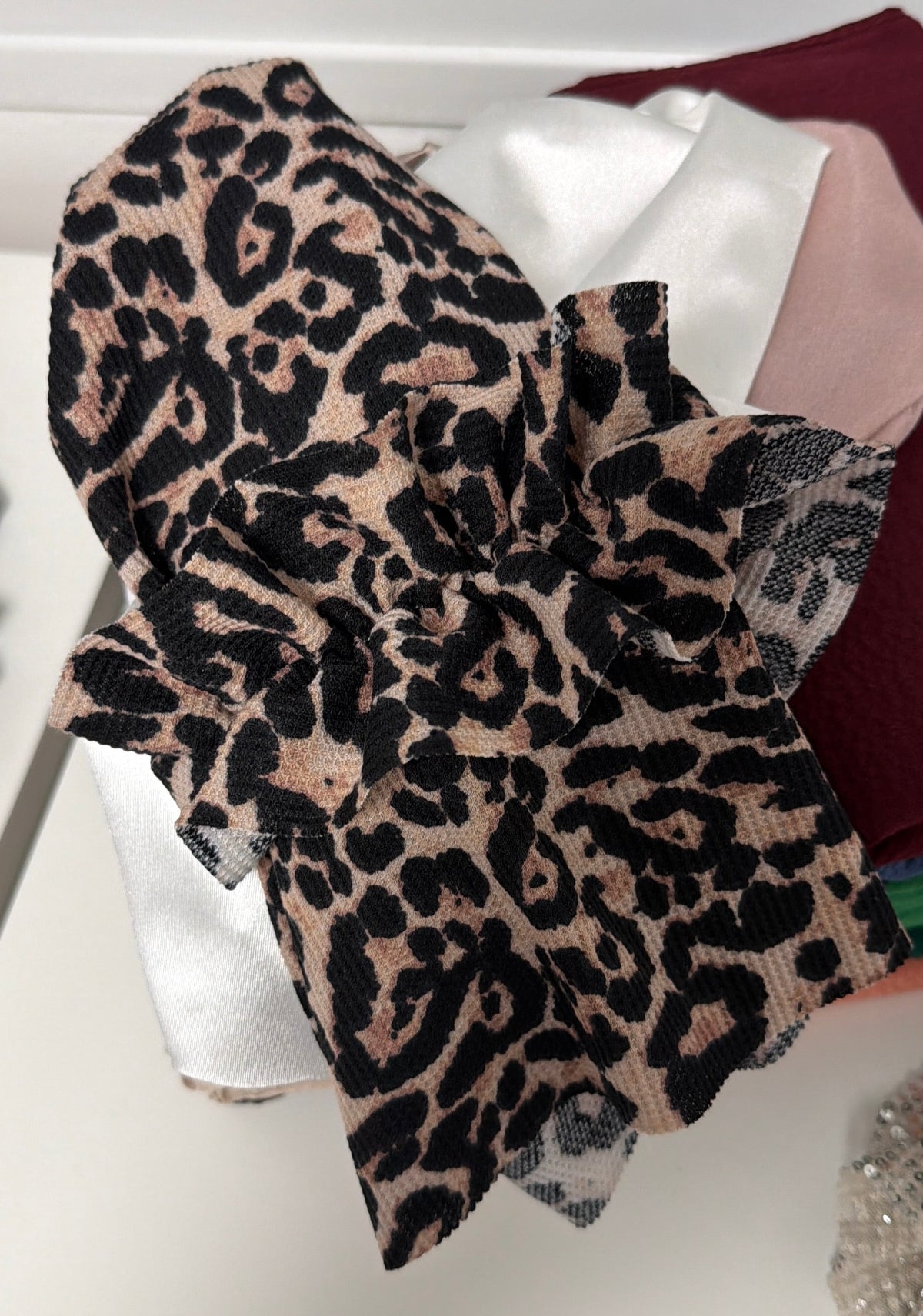 טורבן מנומר ורוד