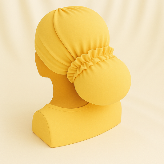 טורבן לייקרה צהוב עמוק