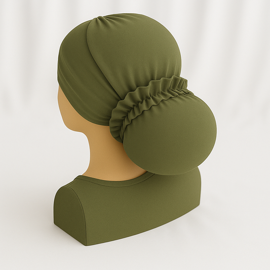 טורבן לייקרה ירוק זית