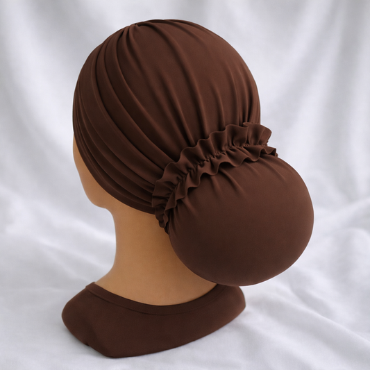 טורבן לייקרה חום אגוז